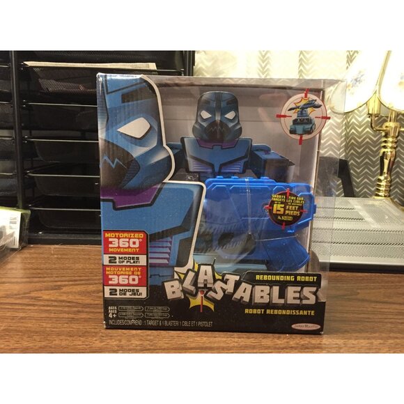 Blastables Rebounding Robot With Blaster Motorized 360° Movement Ages 4+ So - Picture 8 of 9